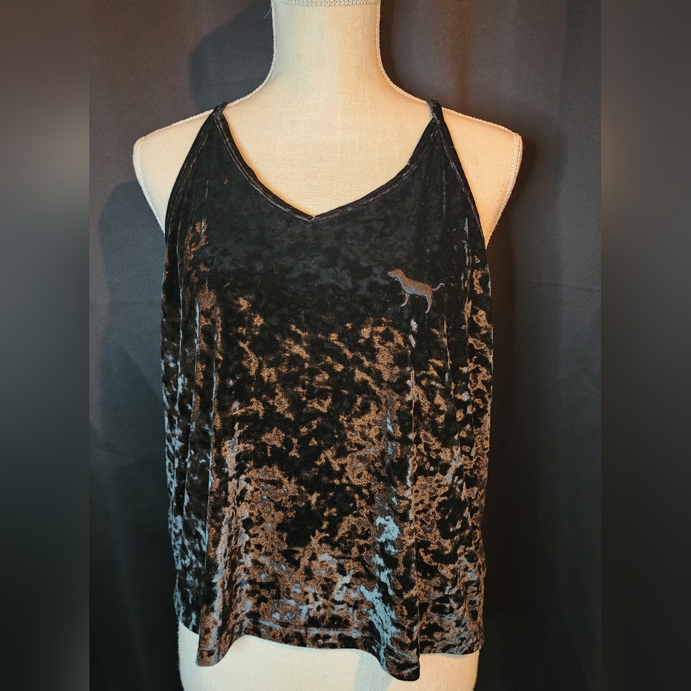 PINK Victorias Secret Black Size Large Sleep Tank